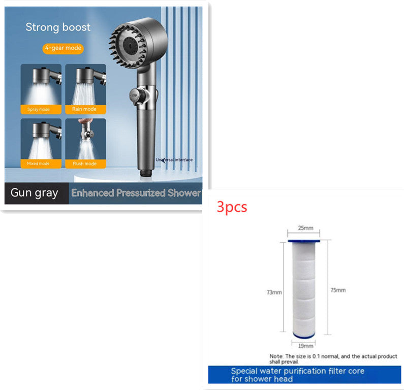 The Third Gear Adjustable Strong Supercharged Shower Head