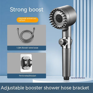 The Third Gear Adjustable Strong Supercharged Shower Head