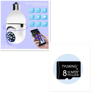 1080P Bulb 4X Zoom Camera E27 Home 5GWiFi Alarm Monitor