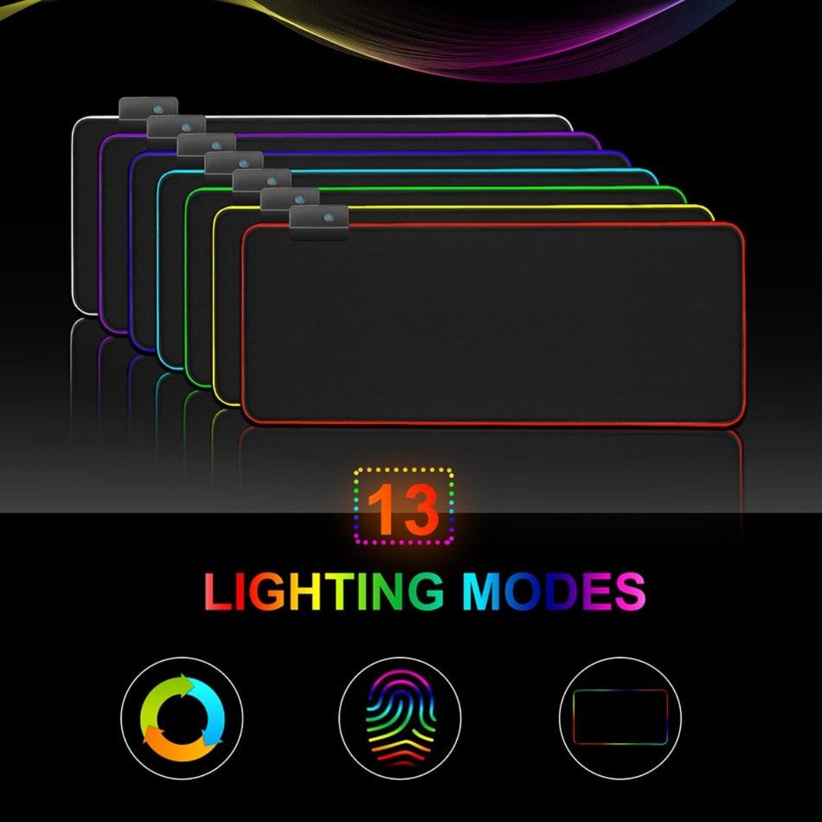 RGB Gaming Light Up Mouse Pad - 4msproducts